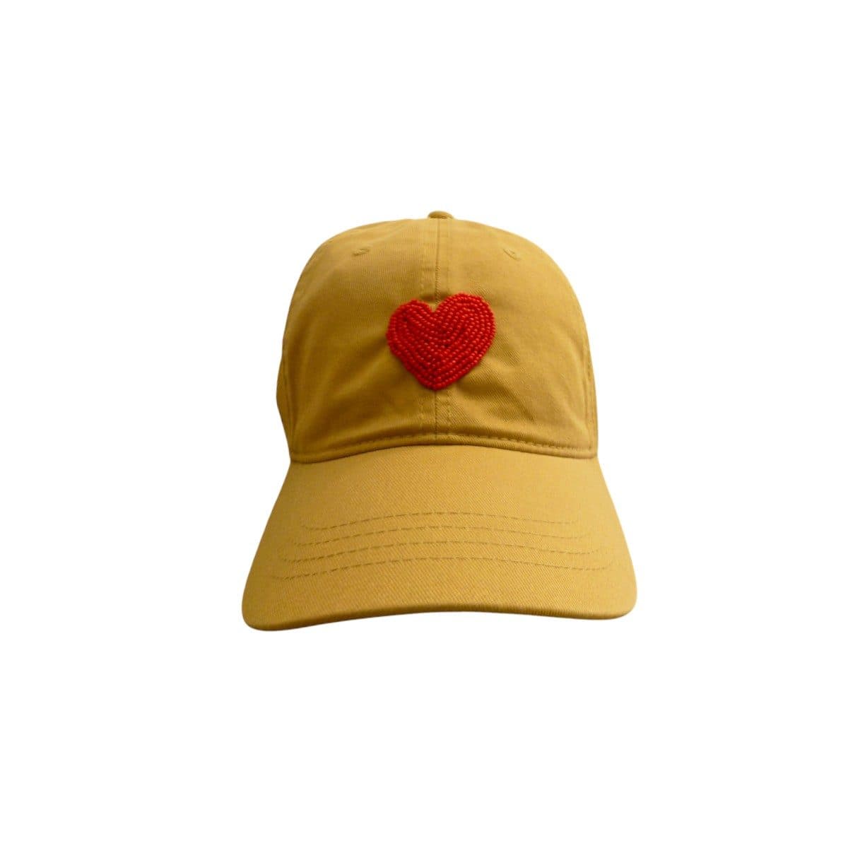 Hat with Beaded Heart