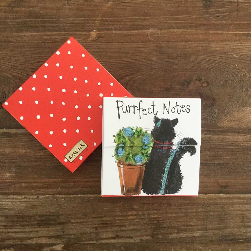 Mini Magnetic Notebook - Puss And Pot
