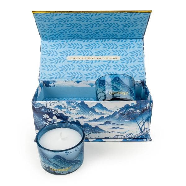 Set of 2 Candles – Tianshui Blue