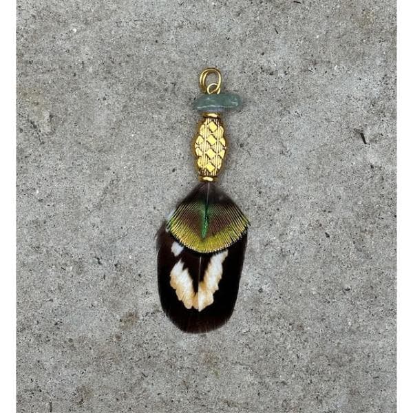 Gold Flat Pendant 016