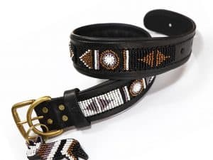 Dog Collar - Swahili Black