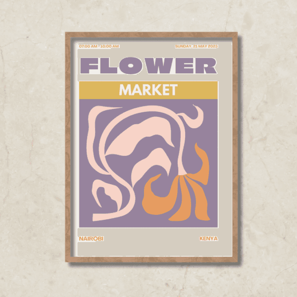 Print - Flower Market Purple