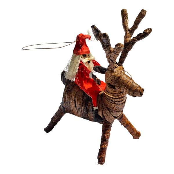 Father Christmas on a Reindeer