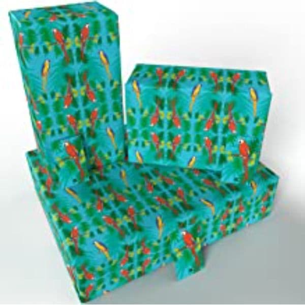 Gift Wrap - Red Parrots Wrapping Paper