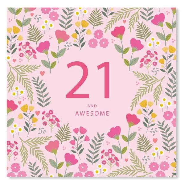21 Birthday Card ISA013