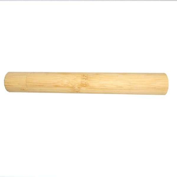 Bamboo toothbrush case