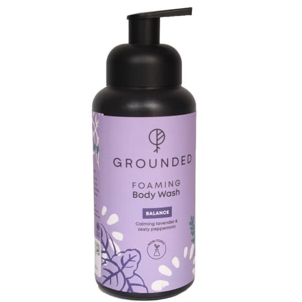 Grounded Foaming Body Wash - Balance Peppermint &Lavender500ml