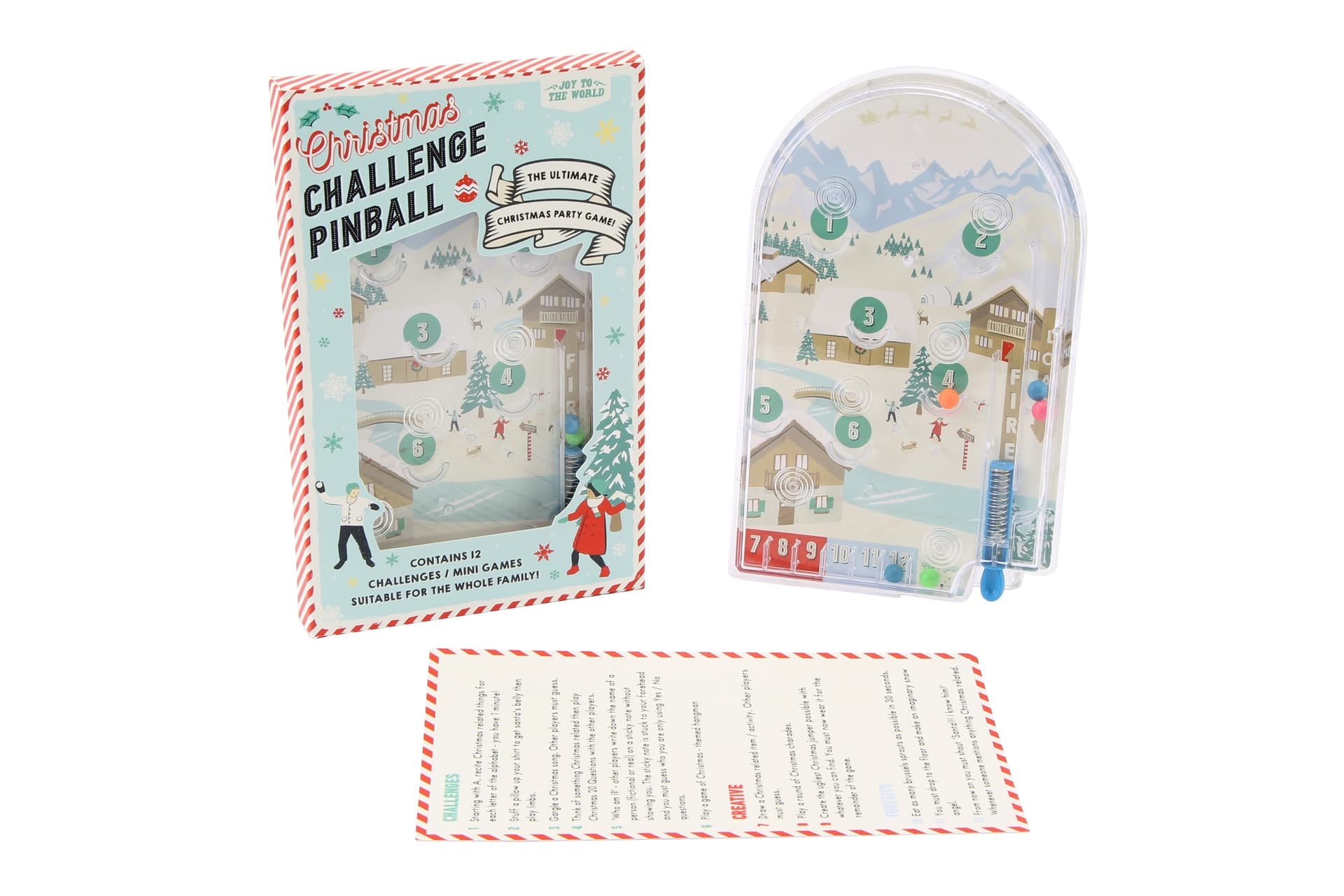 Joy to the World Christmas Pinball Challenge Game