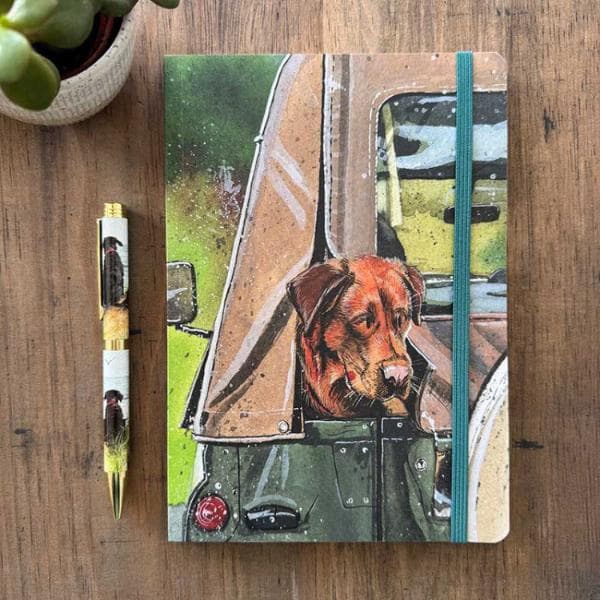 Red Fox Lab Large Chuncky Notebook LCN34