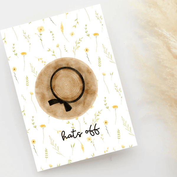 Greeting Card - Hats Off