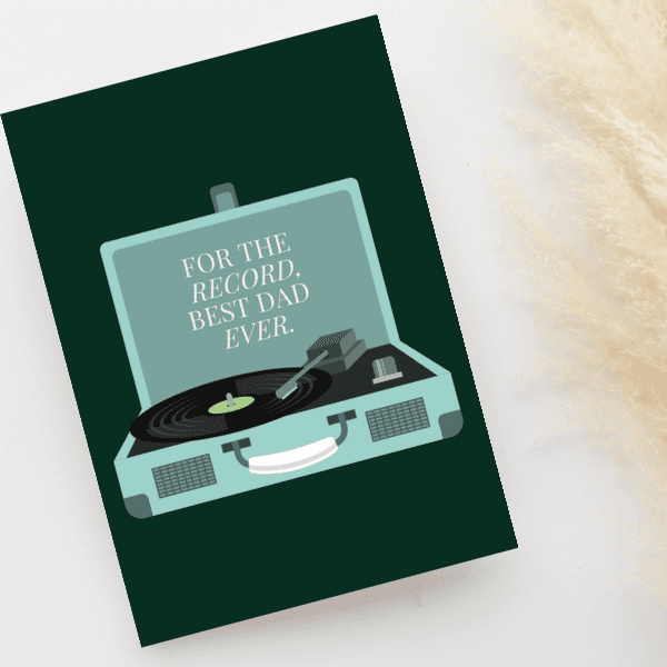 Greeting Card- Record Dad