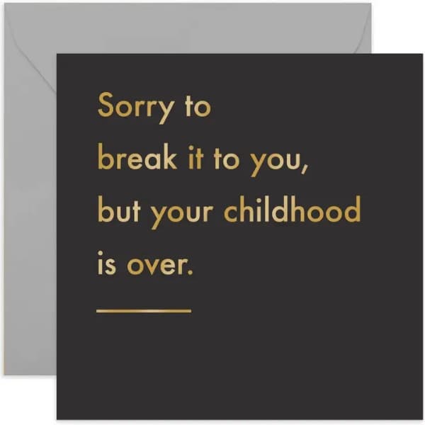 Childhood Over Card