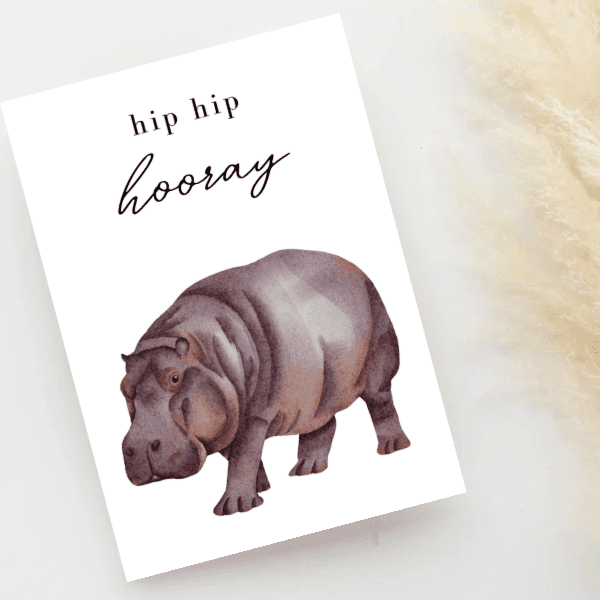 Greeting Card - Hip Hip Hooray