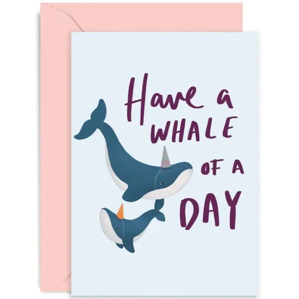 Whale of a Day Card