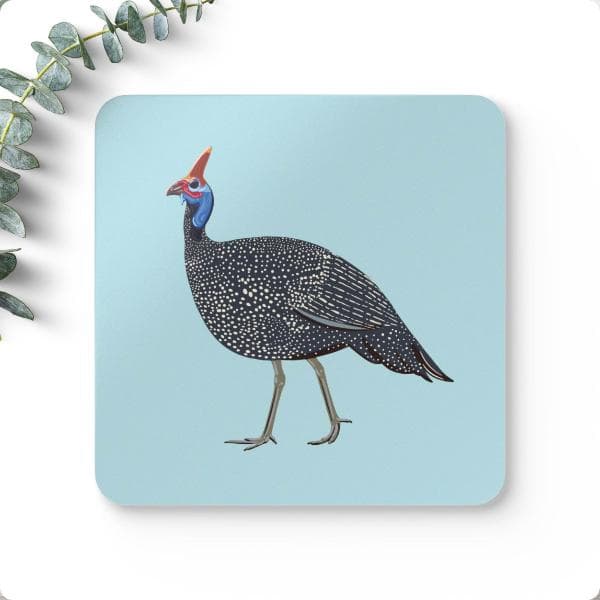 Helmeted Guinea Fowl - Coaster