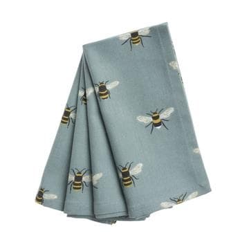 Napkins - Set Of 4 - Bees - Teal